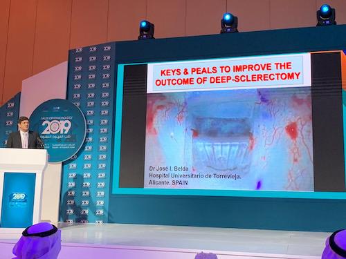 Clínica especialista en Glaucoma en Torrevieja - VISIONKER - Dr. José I. Belda Sanchis hablando de de cirugía mínimamente invasiva del glaucoma (MIGS) en Riad, Arabia Saudí.